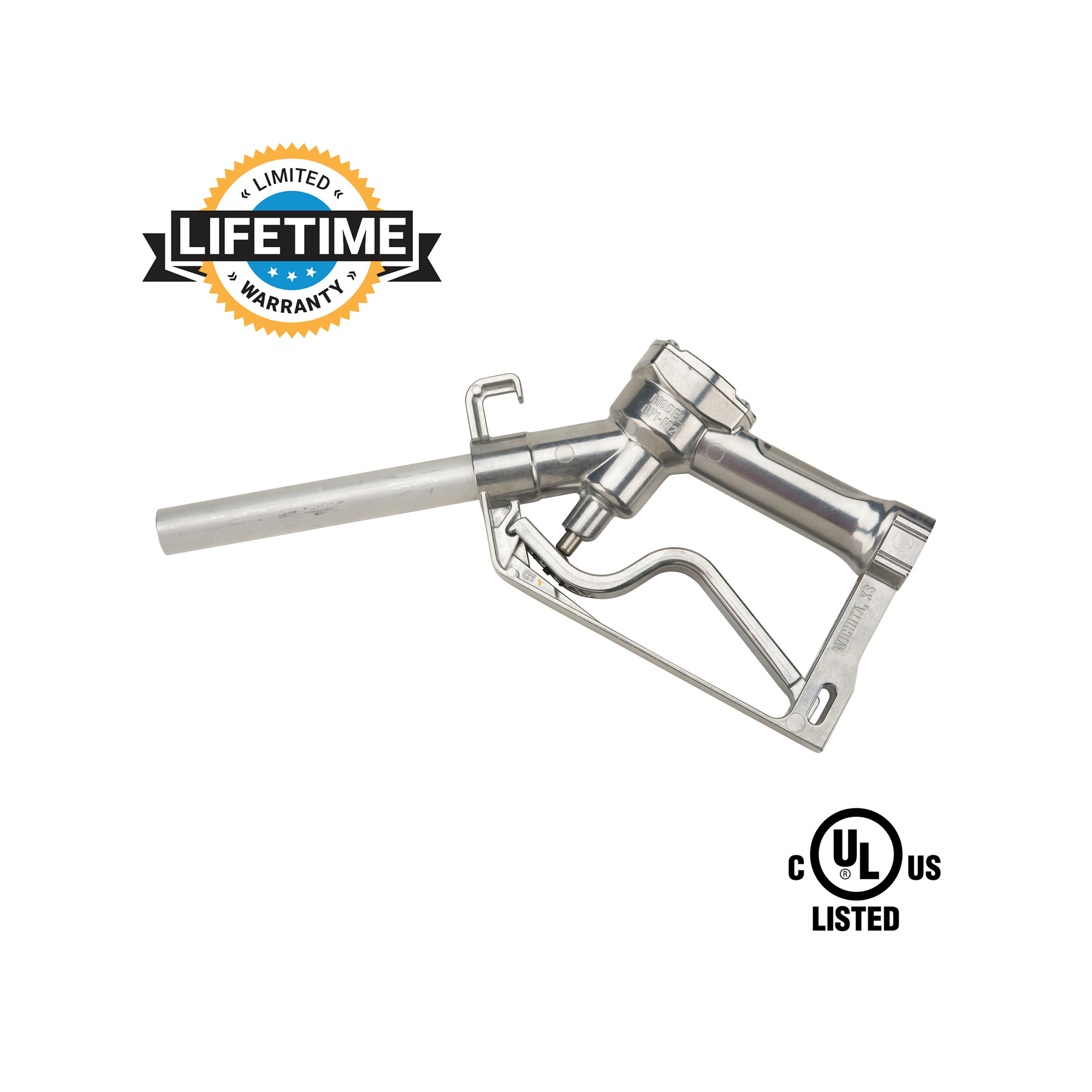 GPI 3/4-Inch NPT, UL<sup>®</sup> Listed, Manual Shut-off, Unleaded Fuel Nozzle